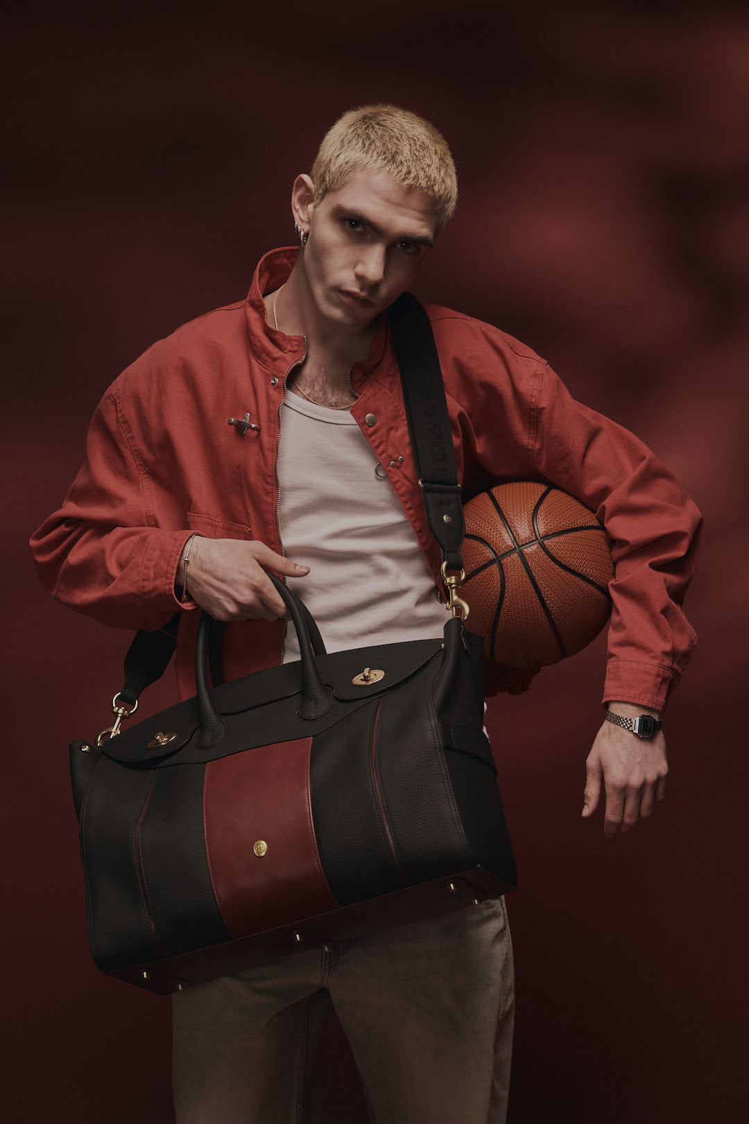Bolso Capi en piel Negra Grano Mate