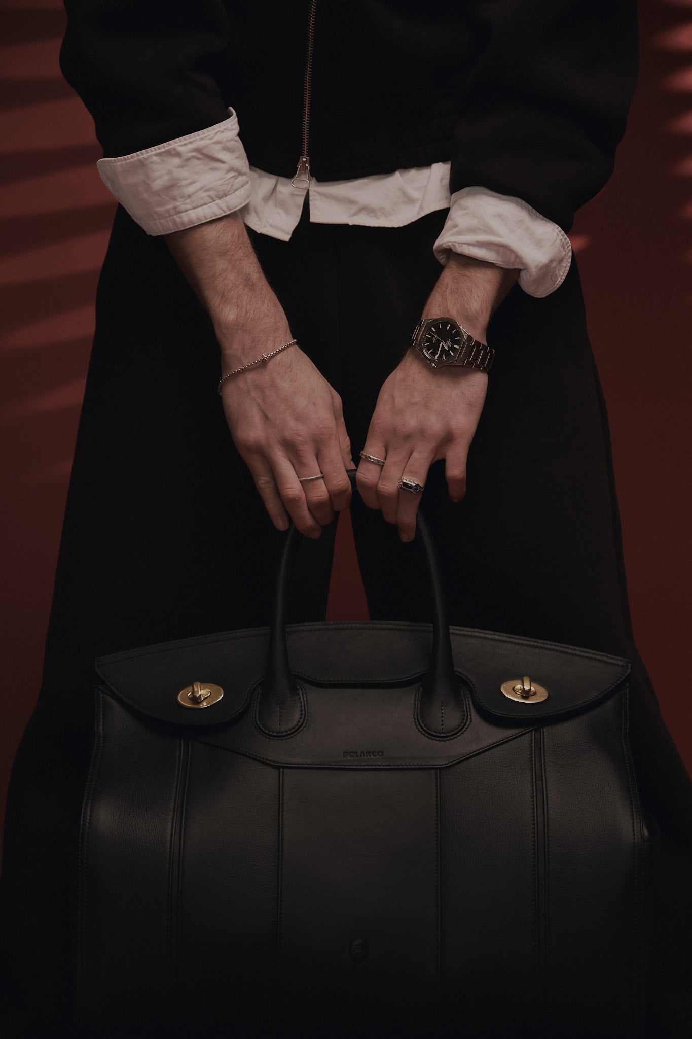 Bolso Full Black Capi en piel lisa Premium (reserva)