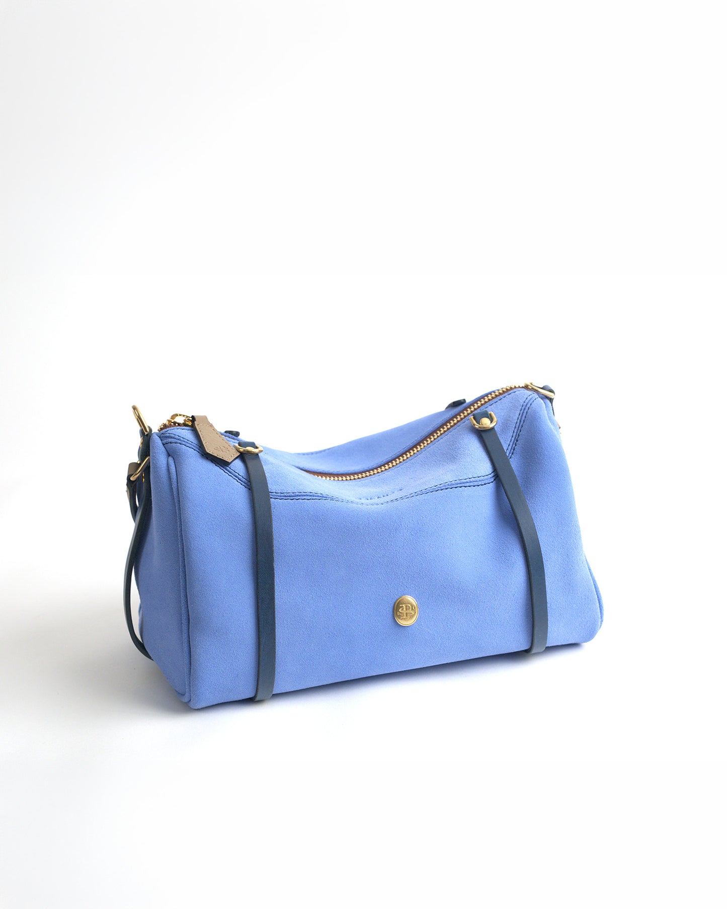 Bolso Gizmo Celeste Serraje
