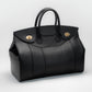 Bolso Full Black Capi en piel lisa Premium