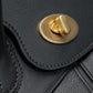 Bolso Full Black Capi en piel lisa Premium