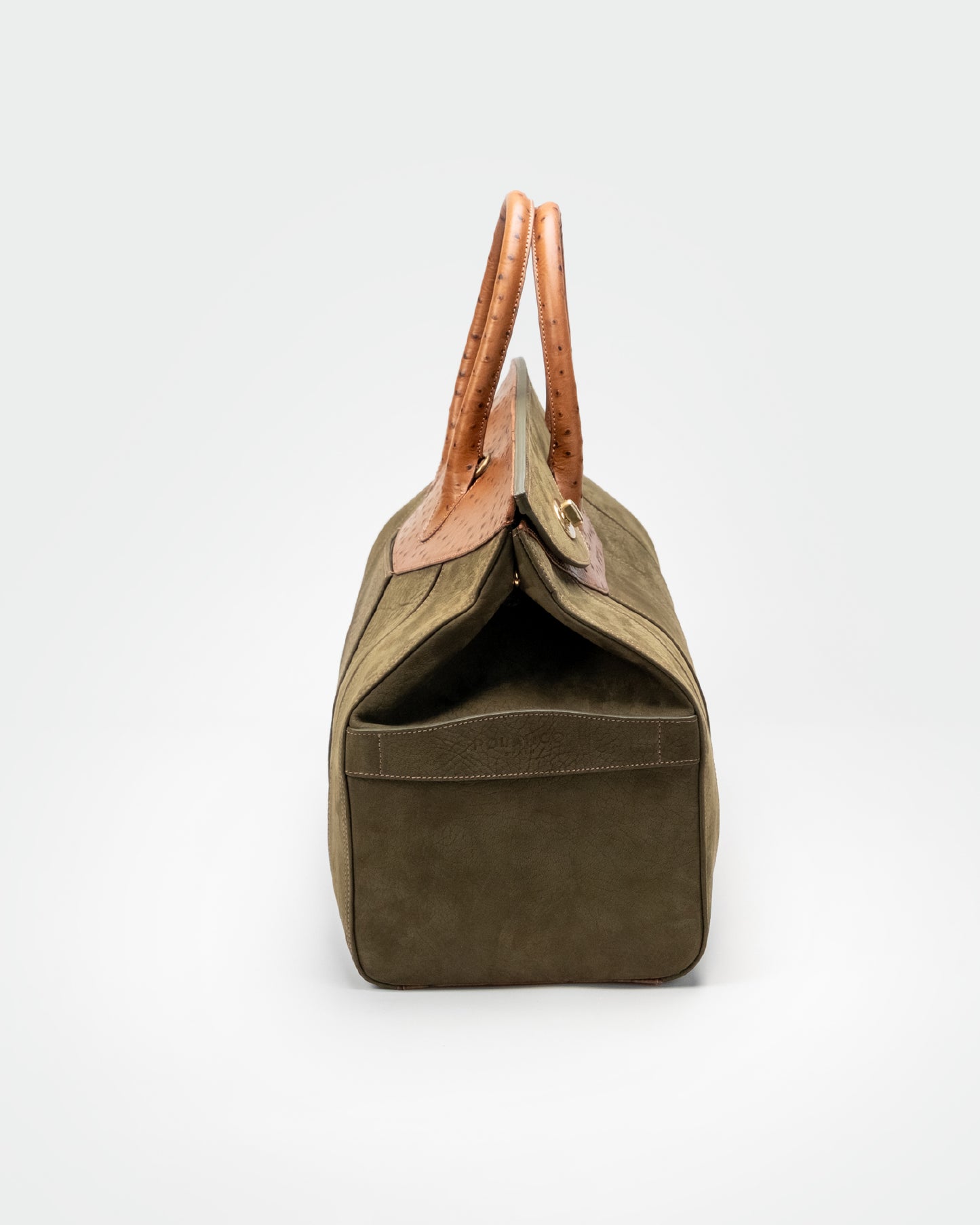 Bolso Capi en piel Verde Nobuck