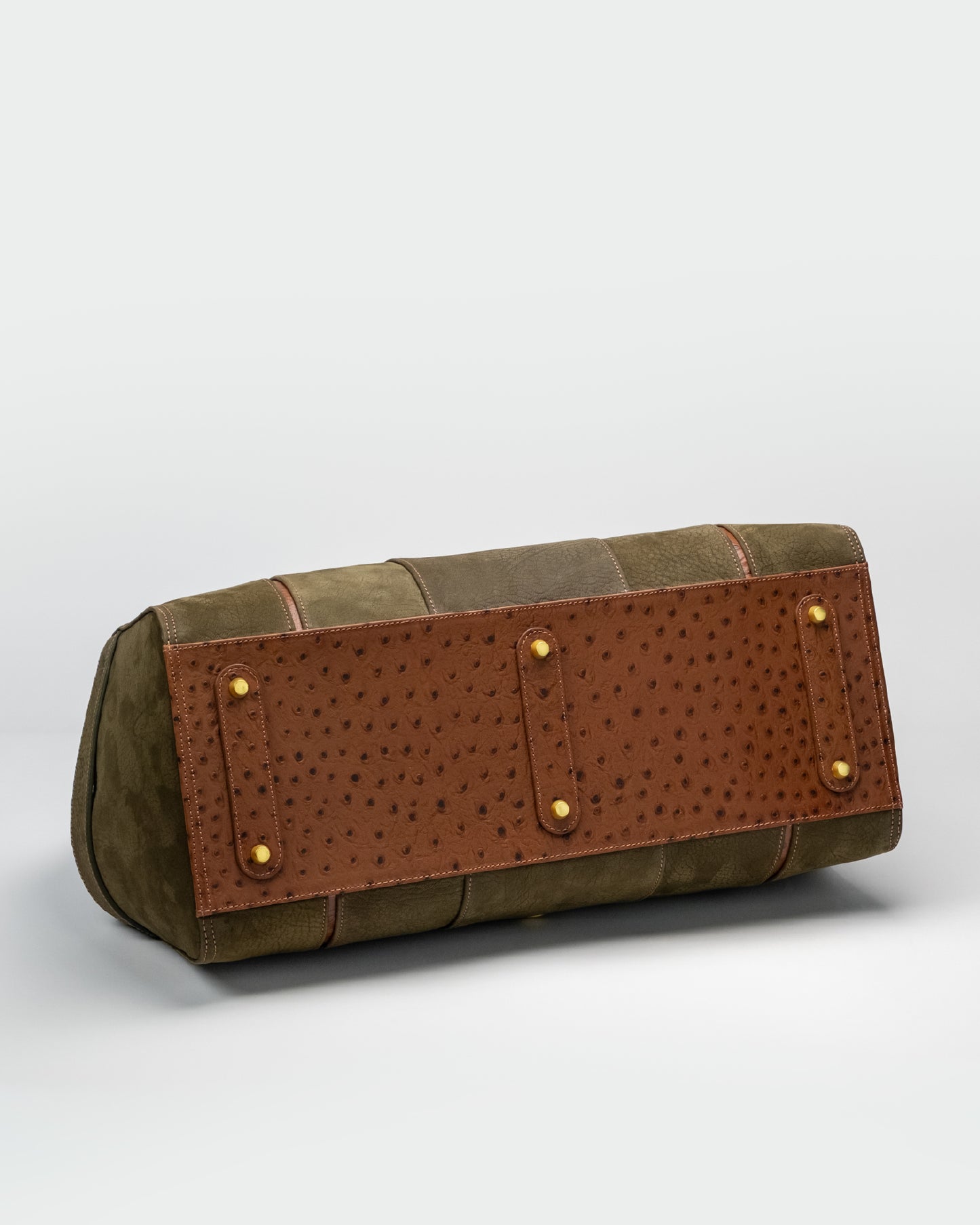 Bolso Capi en piel Verde Nobuck