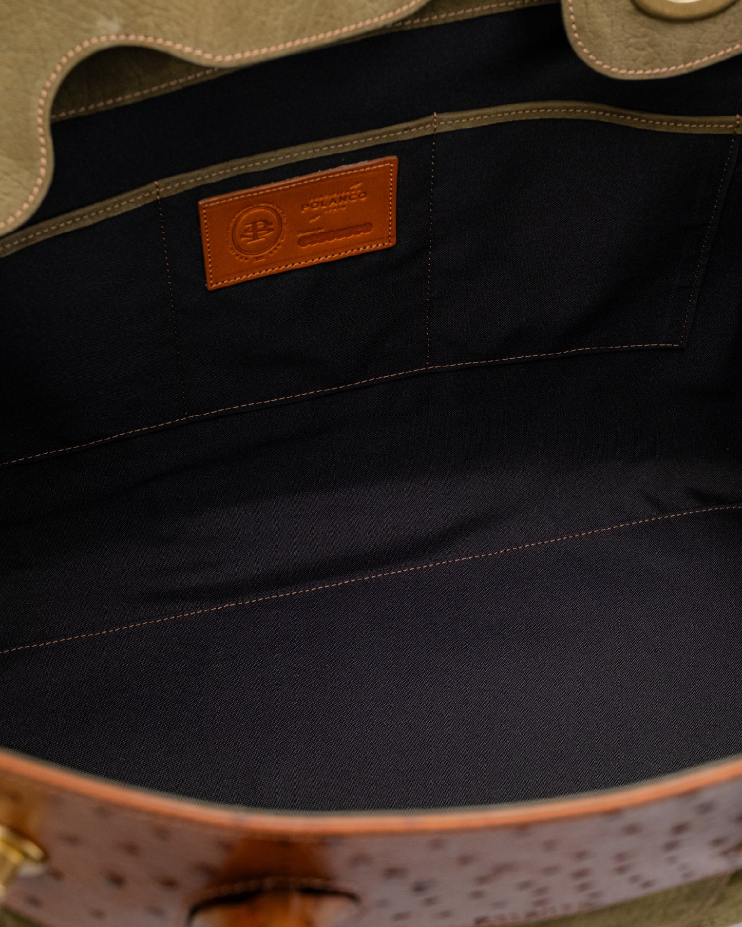 Bolso Capi en piel Verde Nobuck