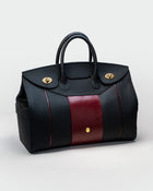 Bolso Capi en piel Negra Grano Mate