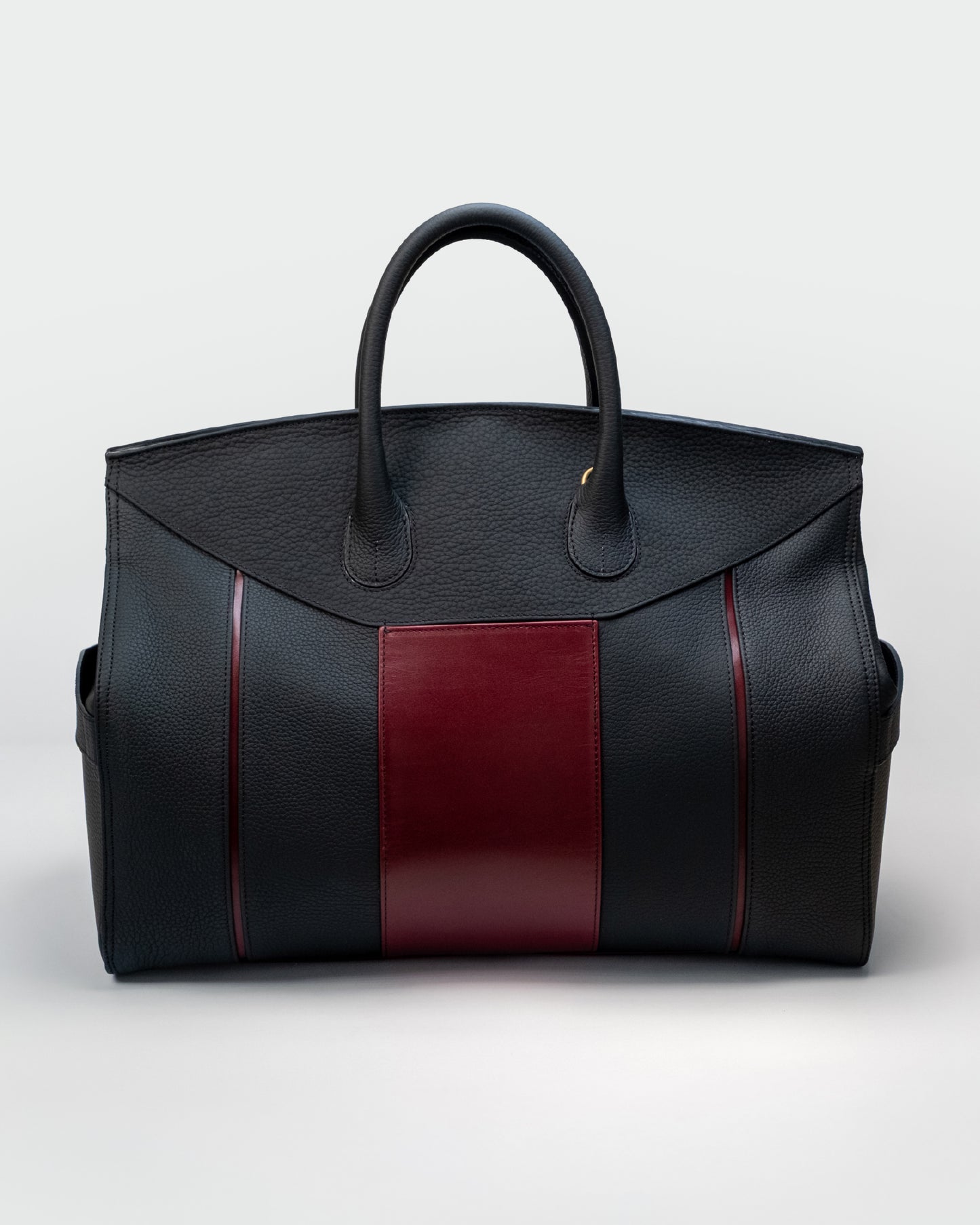 Bolso Capi en piel Negra Grano Mate