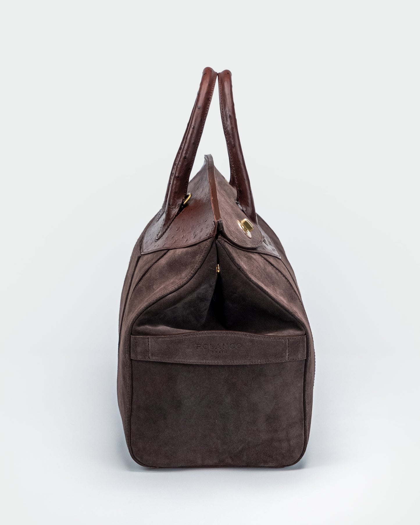 Bolso Capi en piel marrón Serraje