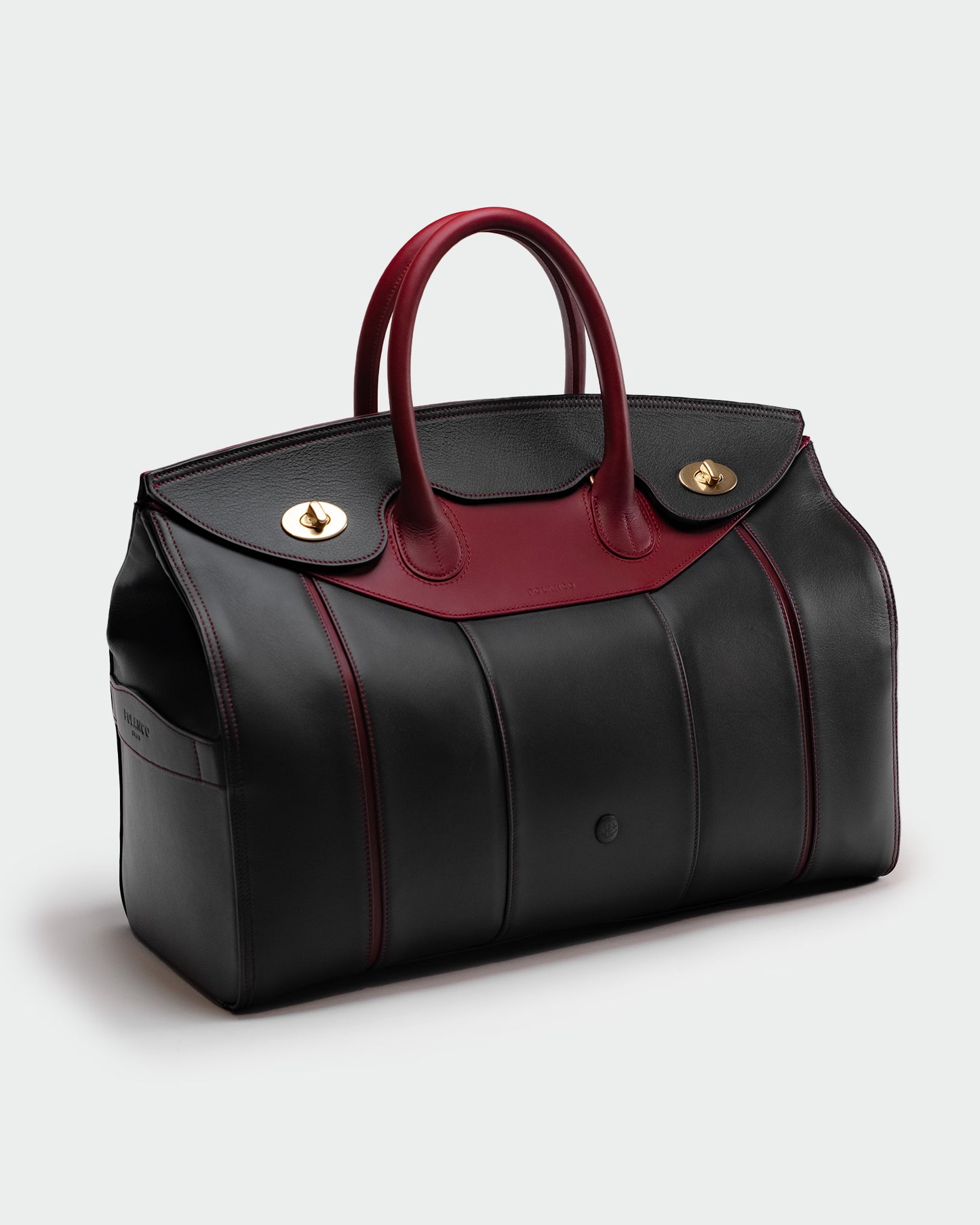 Exclusivo: Bolso Capi Moriarty. Piel Negra & Granate